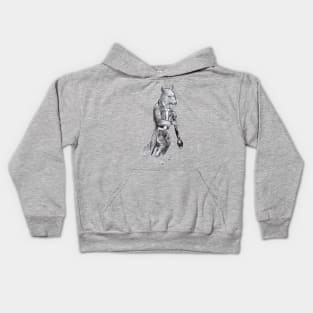 Carnival Animals - Fox playing Horn Kids Hoodie